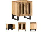The Living Store Comodino 40X34X46 Cm Legno Di Mango Grezzo