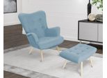 Sgabello Tessile Relax Poltrona Ad Ala Divano Club Mobili Poltrona Di Design Poltrona Imbottita
