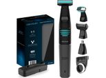 Rasoio Elettrico Cecotec Multigrooming Trimmer Precisioncare 5In1. Multifunzione 5 In 1, Viso E Corpo, Batteria Al Litio, Aurtonomia Di 90 Minuti, Lame In Acciaio Inox E Impermeabili.