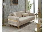 Divano Divano A Tre Posti Beige Divani A 3 Posti Imbottiti Design Lounge