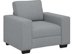 Vidaxl Poltrona Grigio Chiaro 100X77X82 Cm Tessuto