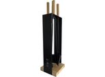 Firefix Set Camino Premium 5 Pezzi, Manici In Legno, 69 Cm, Nero, K2450