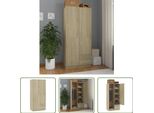 The Living Store Armadio Rovere Sonoma 80X52X180 Cm Materiale Legno