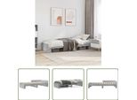 The Living Store Struttura Letto Sonoma Grigio 90X200 Cm Materiale Legno
