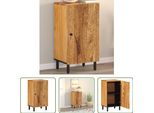 The Living Store Mobile Laterale 40X33X75 Cm In Legno Massiccio Di Acacia