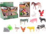 Set Da Gioco Johntoy Con Animali Della Fattoria, 12 Pezzi Su Cartoncino