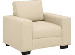 Vidaxl Poltrona Crema 100X77X82 Cm Tessuto