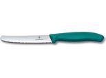 Victorinox Coltelleria - Coltello Tavola Ondulato Manico Verde - Swiss Classic