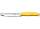 Victorinox Coltelleria - Coltello Tavola Ondulato Manico Giallo - Swiss Classic