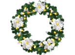 Bettizia Ghirlanda Di Natale Con Luci Decorazione Con Luci Fiabesche 50 Led Per Interni Esterni Verde 2,7 M Con Argento Decorativo