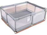 Parco Giochi, Design Sicuro, Utilizzo Versatile, Grigio 180-200Cm