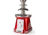 Fontana Di Cioccolato, 3 Livelli, 32 Cm, 90 W, Rosso/Bianco