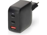 Caricabatterie Da Muro Gan Da 100 W, 3 Porte, Ricarica Rapida USB-C Pd E USB-A