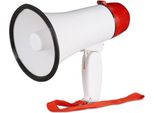Megafono Da Stadio, Megafono Mini, Bianco, Da 10 Watt, Per Tifosi Di Calcio, Cheerleader