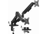 Gembird Full-Motion Desk 2-Display Mounting Arm 17