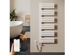 S'afielina Radiatore Elettrico Per Asciugamani 1599×600 Mm, Radiatore Elettrico Per Bagno Con Termostato, Wifi, Timer Programmabile, Display Lcd, 1000 W, Bianco