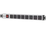Intellinet 164580 - 1U - Alluminio - Blau - Grau - Typ F - 2 M - 240 V