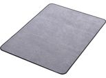 Succebuy Tappetino Per Sedie Tappetino Di Protezione Per Pavimenti (1225 X 915 X 5 Mm) Per Pavimenti Duri, Tappeto Per Sedie Da Ufficio, Superficie A Coste, Tappetino Sotto La Scrivania Facile Da Scorrere Per Uffici Domestici (Grigio)