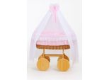 Wiegmand Rattan Bellamy - Babymand - Durevole, Avvolto A Mano E Comprensivo Di Tessuti Per Letti