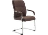 Sedia Per Visitatori Xxl, Sedia Per Ospiti - Ergonomica E Caricabile Fino A 260 Kg | Colore: Marrone