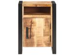 Vidaxl Comodino 40X35X55 Cm In Legno Massiccio Di Mango