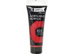 Colore Acrilico 100 Ml - Rosso Cadmio Scuro N. 618