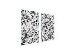Piastre Copri Fornelli 2 Pezzi 75X52 Copri Piano Cottura In Ceramica Tagliere In Vetro Marmo
