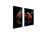 Piastre Copri Fornelli 2 Pezzi 75X52 Copri Piano Cottura In Ceramica Tagliere In Vetro Nero