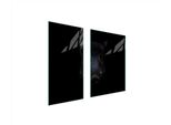 Piastre Copri Fornelli 2 Pezzi 75X52 Copri Piano Cottura In Ceramica Vetro Tagliere Cinghiale Nero