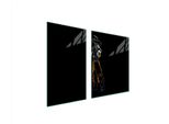 Piastre Copri Fornelli 2 Pezzi 100X52 Ceramica Copri Piano Cottura Vetro Tagliere Anime Nero