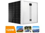 Modulo Solare 120W Pannello Solare Pv Cella Solare Monocristallina Fotovoltaico Camper 0% Iva