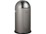 Cestino Per Rifiuti Wesco Pushboy Graphite Wd 40.20X77X40.20 Cm Grigio Cestino Per Rifiuti