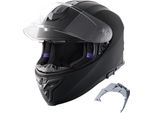 Casco Integrale Da Motocross In Nero, Taglia Xl - Casco Da Moto 61Cm - Equipaggiamento Protettivo Ottimale