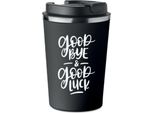 Tazza Termica Premium Con Stampa Good Bye Luck 350Ml 0,35L KT_003
