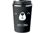 Tazza Termica Premium Con Stampa Little Black Bear Caffè 350Ml 0,35L KT_023