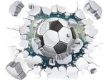 Adesivo Murale 3D Sul Calcio In Mattoni