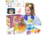 Led Crystal Growing Kit Educativo Creativo Acquario Flamingo Chemist