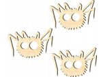 Ciondolo Decorativo In Legno Halloween H12 3 Pezzi.
