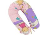 Cuscino Gravidanza, Cuscino Relax - Comfort E Sostegno Con Rivestimento Sfoderabile Viola - Rosa