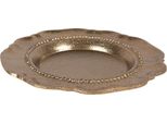 Ciotola Per Decorazioni Clayre & Eef Ø 20X2 Cm Alluminio Color Oro
