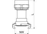 Js Gartenspritze, Form Siro Mit Schnellkupplung,Dn25,1",Ms"