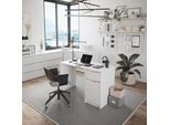 Vicco Scrivania Ruben, 120 X 55 Cm Con Cassetto, Bianco