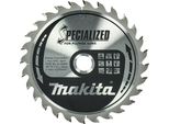 Lama Per Sega Circolare Makita, Specialized Tct Tct - 165 X 20 Mm - 28 Denti - Legno