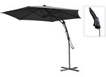 Progarden Ombrello Pensile Grigio Scuro 300 Cm