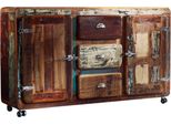MASSIVMOEBEL24 | Credenza In Legno Di Legno Riciclato 150X40X90 Multicolore Laccato Freezy #07