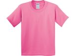 Maglietta Gildan Bambino Girocollo, Manica Corta BC482 (Xs) (Azalea)