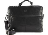Saddler Borsa Da Ufficio Borsa A Tracolla Con Scomparto Per Laptop Birger Computer Bag Black Nero