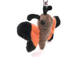Onwomania Peluche / Coccolone / Portachiavi In Tessuto Animale Farfalla Marrone Farfalla 14 Cm