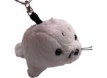 Onwomania Peluche / Coccolone / Portachiavi In Tessuto Animale Foca Bambino Bianco 12 Cm