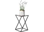 Howhomely Sgabello Per Fiori In Metallo Nero 40 Cm - Portafiori, Colonna Per Fiori Moderna